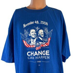 Barack Obama T Shirt Mens Size 2XL USA Presidential Campaign 2008 Joe Biden
